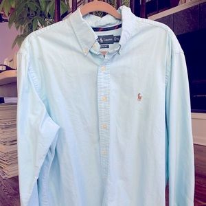 Ralph Lauren XL turquoise / blue dress shirt